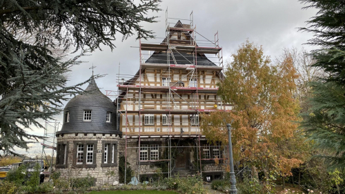 Historischen Fachwerk-Fassade