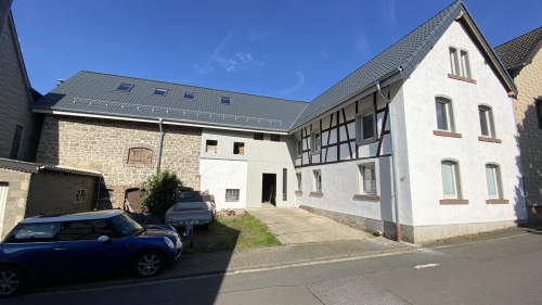 Restaurierung der Fassade eines Fachwerkhauses